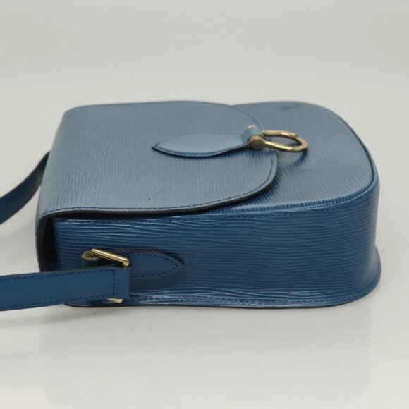 LOUIS VUITTON Epi Saint Cloud GM Shoulder Bag Toledo Blue M52195 LV Auth 128324 - Picture 6 of 16